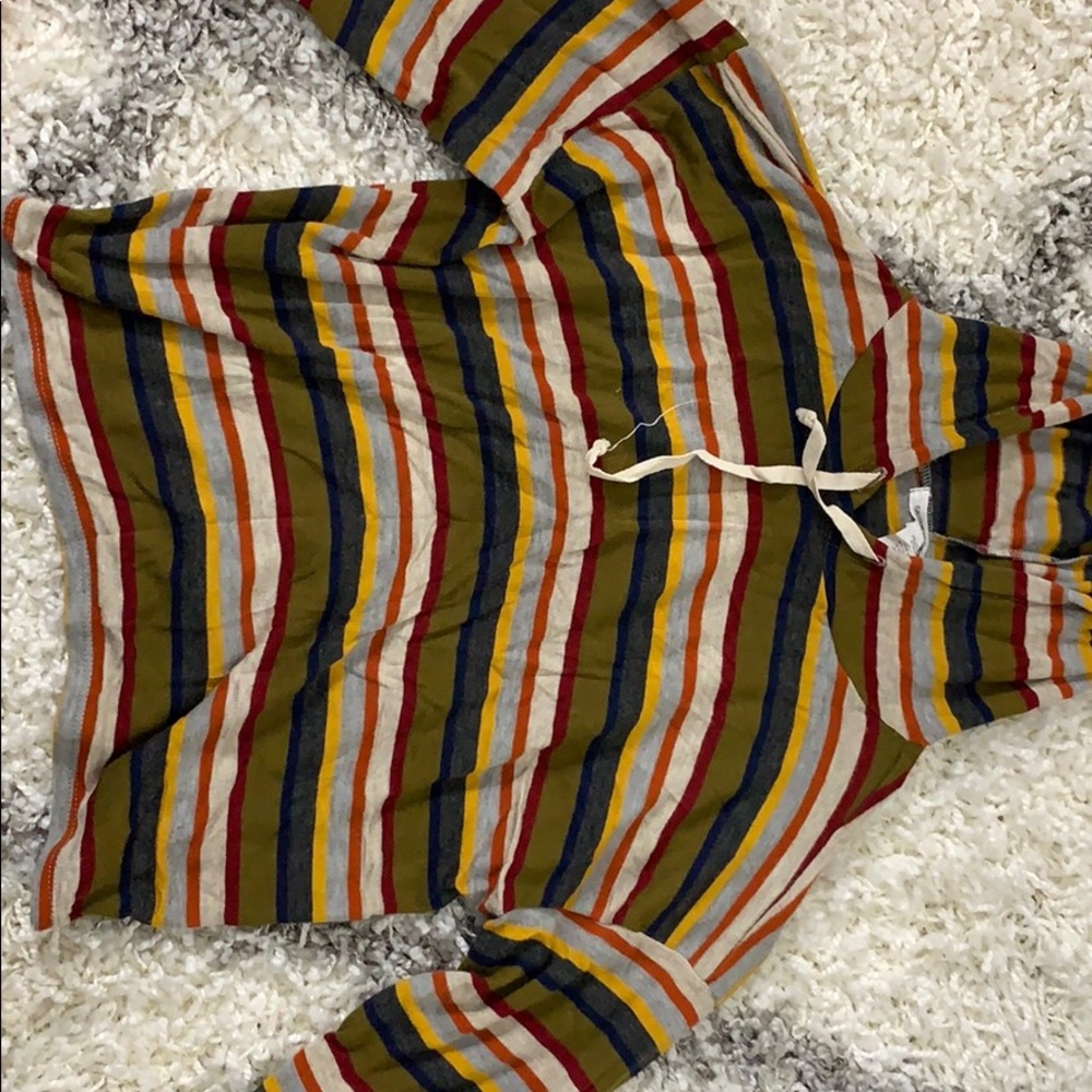 striped hoodie
